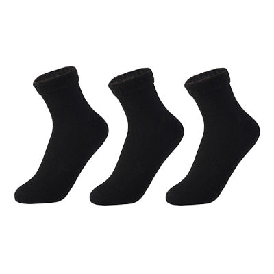 6/8/10Pairs/Lot Women/Men Winter Warm Thicken Thermal Socks Wool Cashmere Snow Black Skin Seamless Velvet Soft Boots Sock Lot